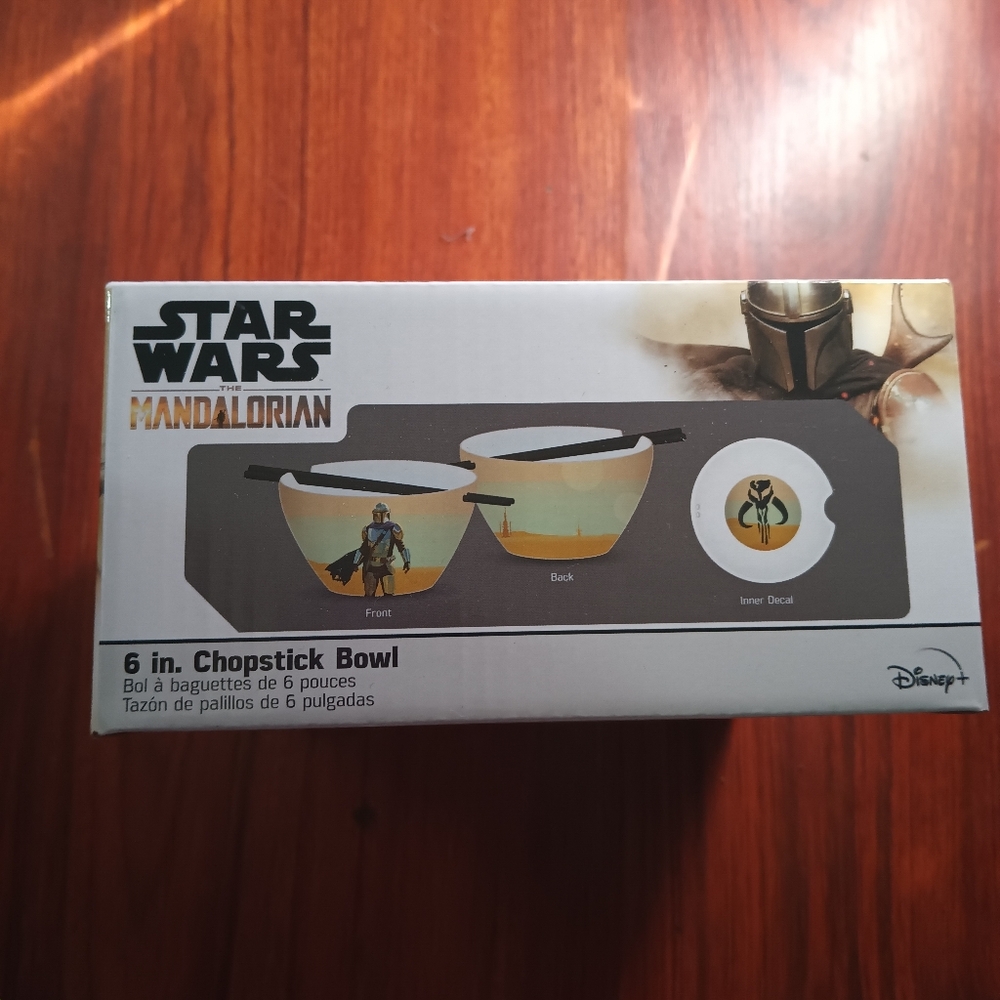 Star Wars The Mandalorian Scenery 6" Chopstick Ramen Bowl Bioworld